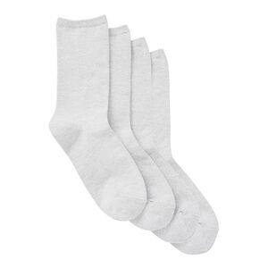 Stems 4Pk Comfort Crew Socks, White